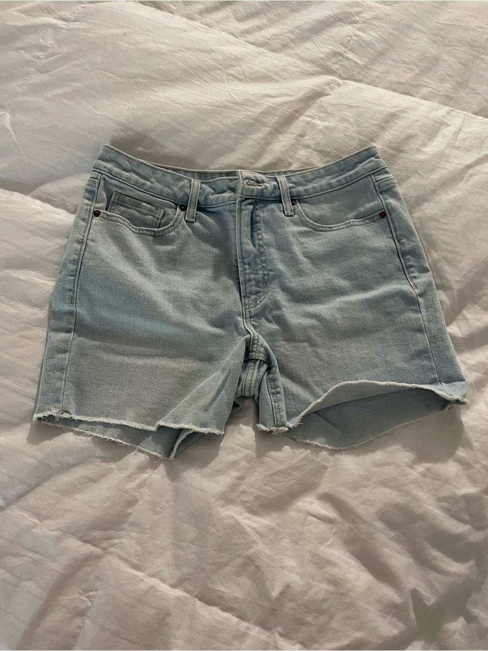 Old Navy Light Blue Denim Cutoff Shorts
